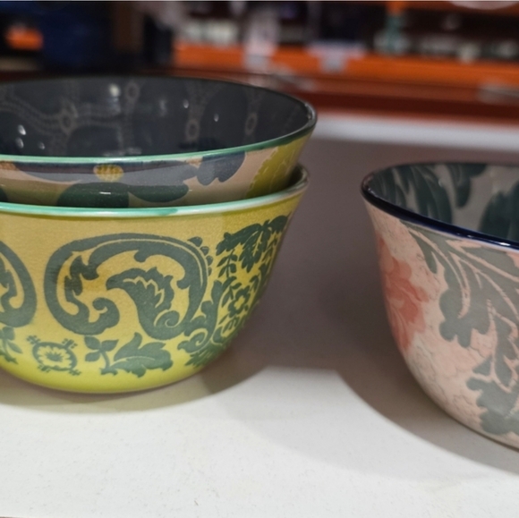 10 Pieces Bontanical Stoneware Bowls, Set of 10 All Purpose Bowls, 4.75" - Picture 6 of 7